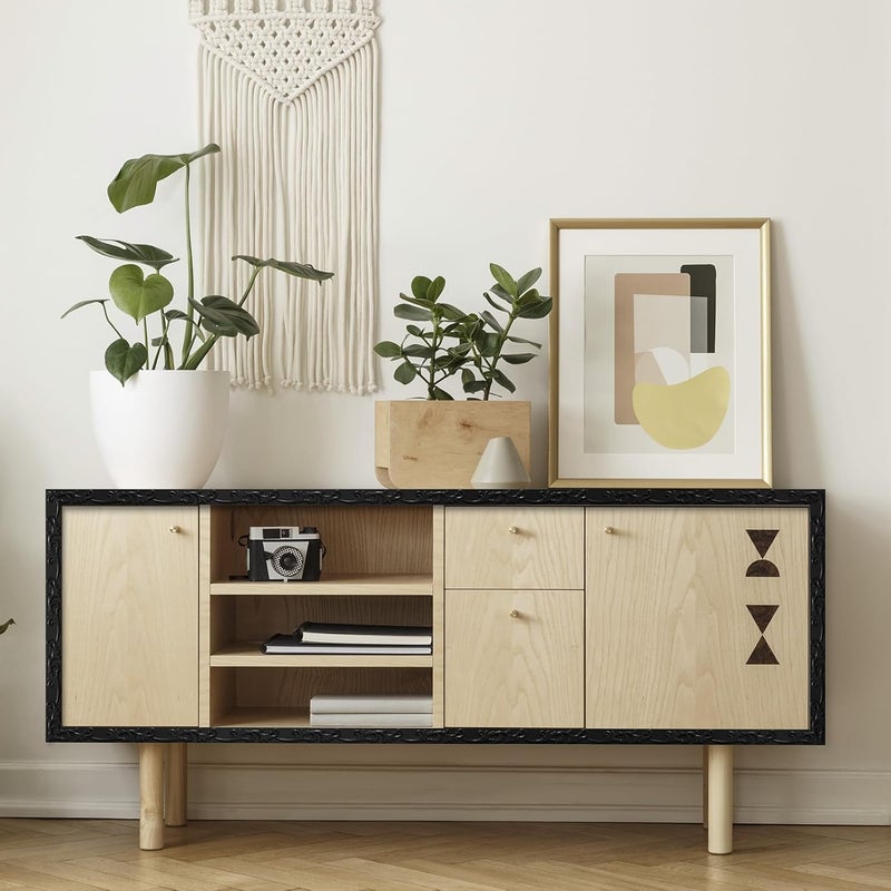 Duzzy Molding Trim Wall Trim, 16.4 Feet Self-Adhesive Flexible DIY Peel and Stick Crown Molding Ceiling Molding Suitable for Mirror Edge, TV Background Wall, Home Wall Decor (Black) - Image 5